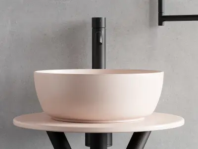 Scarabeo Ceramiche Cross Floor-standing Vanity Unit Set 2 Low-poly 3D model