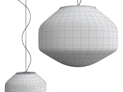 Aerostat LED Pendant Light Low-poly 3D model
