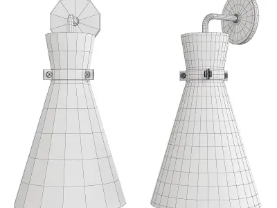 Julia Sconce Low-poly 3D model