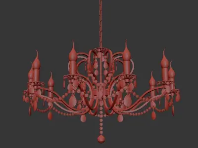 Chandelier Pisani E 1 1 10 601 G 3D model