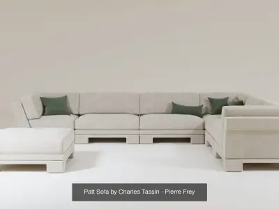 Patt Sofa by Charles Tassin - Pierre Frey  3D Model Pack