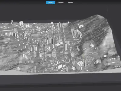 Cityscape Busan South Korea 3D model