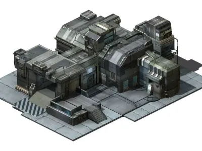 Heterogeneous - Building - Building B Building 02 3D model
