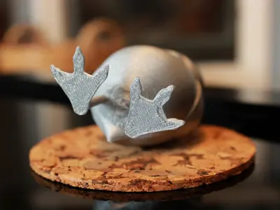   A little standing Porg 3D print model