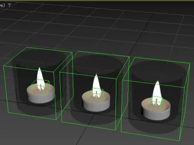 Glass Candle Holders 3D model