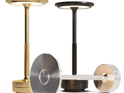 Simple Charging Desk Lamp  Pear  Park Low-poly 3D model