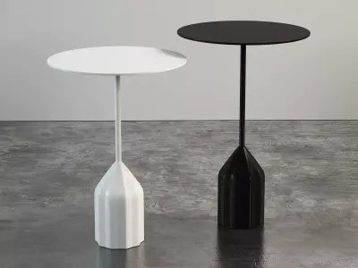 Burin side table 3D model