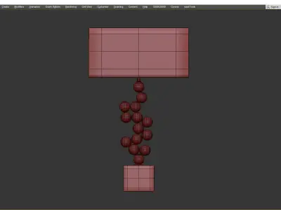 Silver Sculptural Table Lamp Liang and Eimil Folie Low-poly 3D model