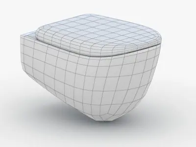 1548 - Toilet Low-poly 3D model