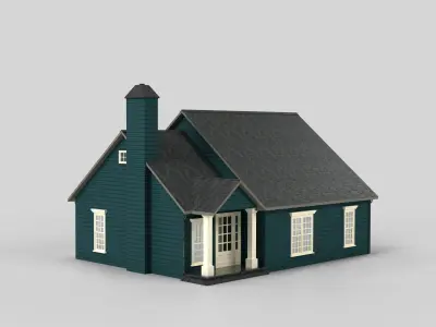 British House Design 05T3 Low-poly 3D model