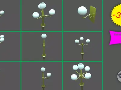 Street Lamps 3D model