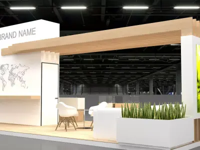 3d booth stand exhibition 3D model