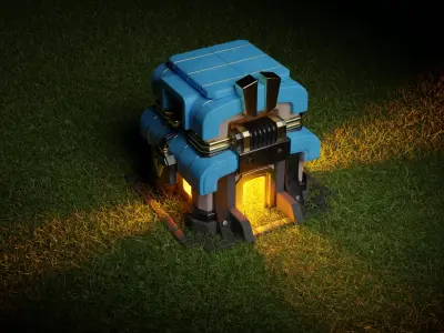 Clash Of Clans Low-poly 3D model