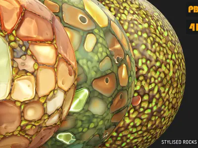 Stylised Rocks Tile Texture