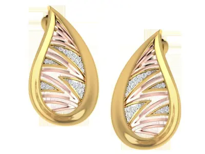 Women Pendant Earring Sets 3dm STL OBJ FBX Renders Details 3D print model 15