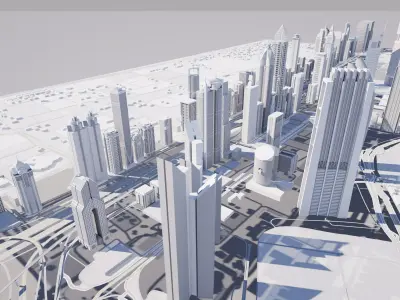 Dubai International Financial Centre 3D model