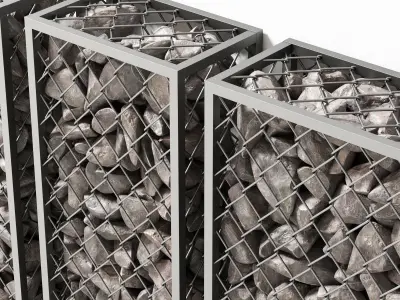 Gabion stone small 3D model