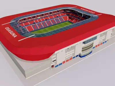 Estadio El Sadar - Pamplona Spain 3D model