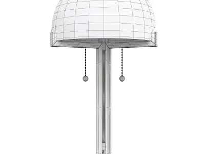 ALTADENA GLASS SHADE TABLE  LAMP Low-poly 3D model