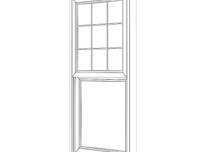 White Window 02 3D model