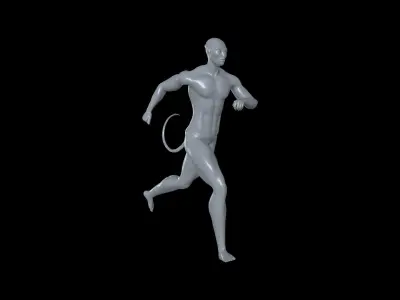 AVTR004 Avatar Running Animation 3D model