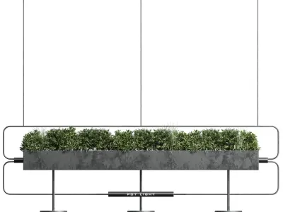 pot light pendant plant light hanging 07 3D model