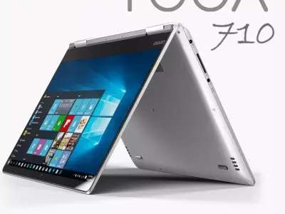 Lenovo Yoga 710 14 inch convertible hybrid laptop Low-poly 3D model