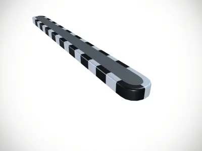 Road Divider Low-poly 3D model