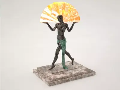 Pro - Standing Woman Lamp 3D model