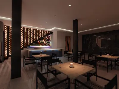 Modern Restaurant  3D model