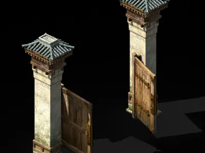 Song dynasty-East City-Gateway 3D model