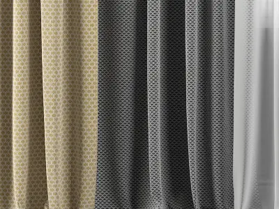Curtain Set 300 3D model
