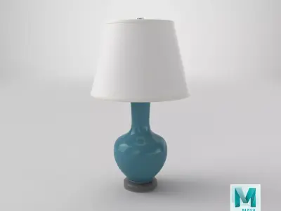 Traditional Table Light Off 3D model