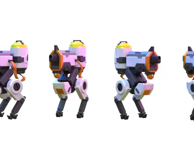 Valorant Killjoy Gun Bot Low-poly 3D model