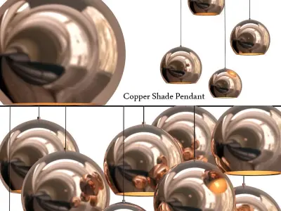 Copper Shade designed by Tom Dixon in 2005 3D model