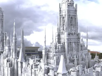 Architecture Angelic High fantasy Collection 1 3D model