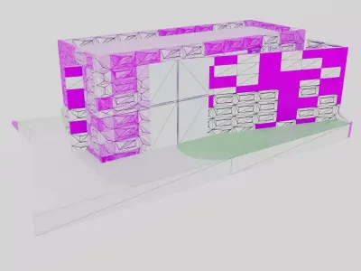 Church of Light Low-poly 3D model