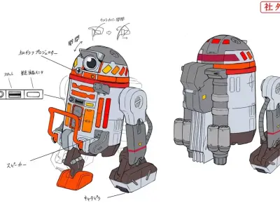 R9-TR2 Visions Astromech Droid One 12 Scale STL 3D print model