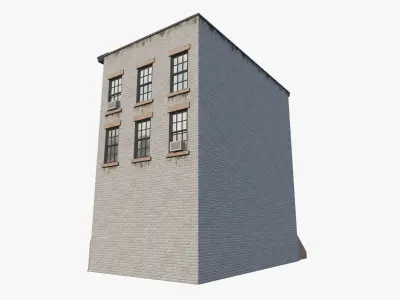NYC Building 1 Low-poly 3D model