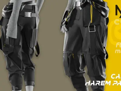 Women Street Wear Gang Style 3D model