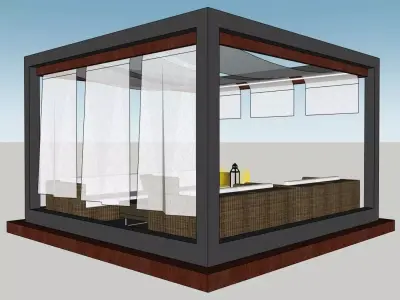 Contemporary Outdoor Pavilion SKP 3D model