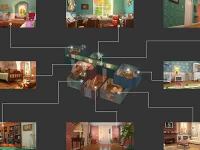  Cartoon Room Collection 