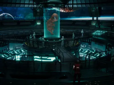 Creating Angel Space Station Low-poly 3D model