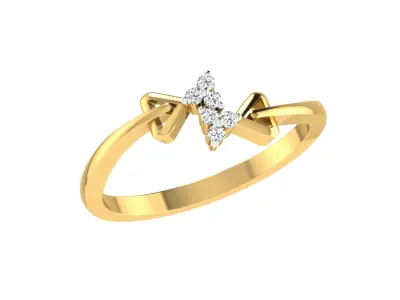 Women Ring  Render 3dm STL OBJ FBX Details 3D print model 12