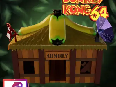 Donkey Kong 64 Funky Armory  3D print model