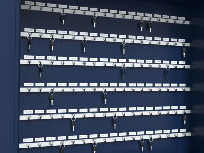 Cupboard Keys 3D model