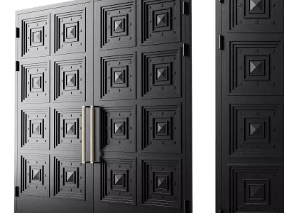 Gate black loft 017 3D model