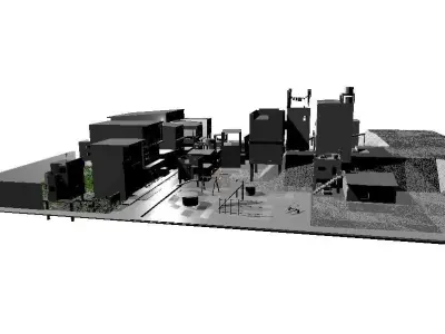 MINI BAIRRO FAVELA Low-poly 3D model