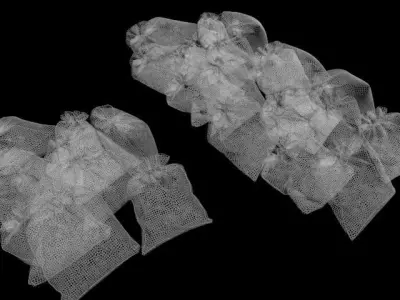 garbage bags collection 3D model