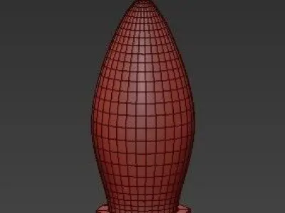 lokki loki chandelier in gold 3D model